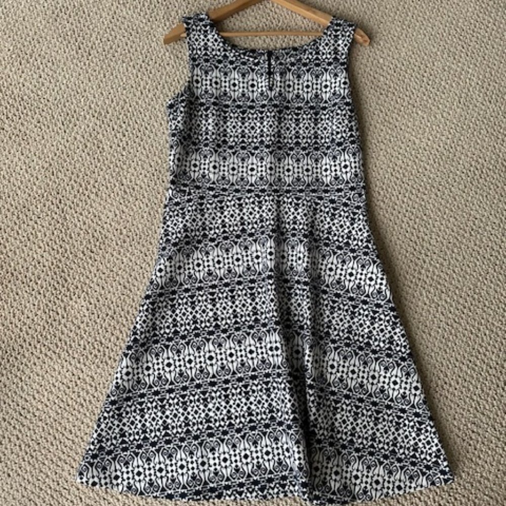 Talbots icat print sleeveless dress - Size M